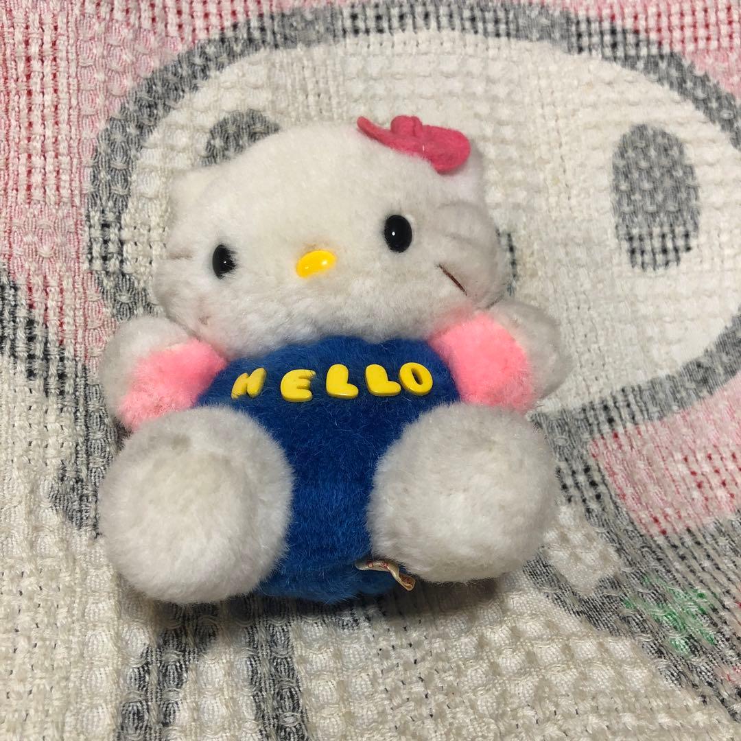 サンリオ　レトロ　サンリオ旧ロゴ有　ハローキティ　ぬいぐるみ　中古品