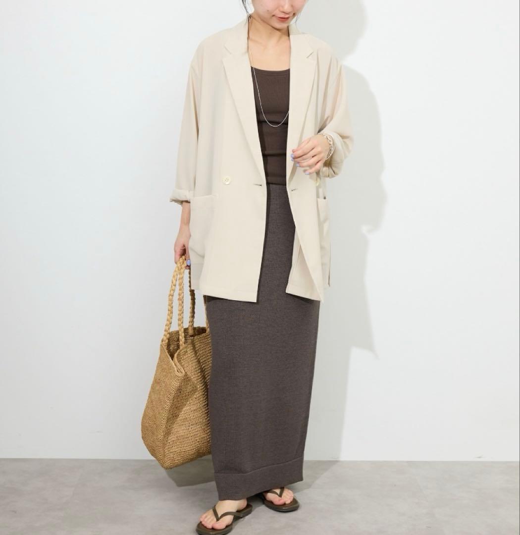 SLOBE IENA ウォッシャブルシアーポリオーバージャケット テーラード