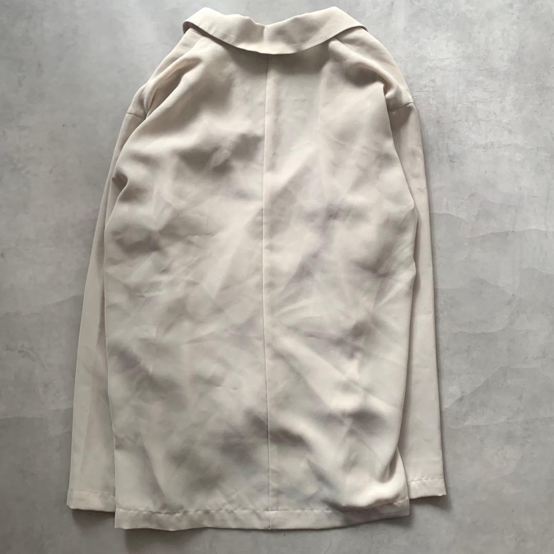 SLOBE IENA ウォッシャブルシアーポリオーバージャケット テーラード