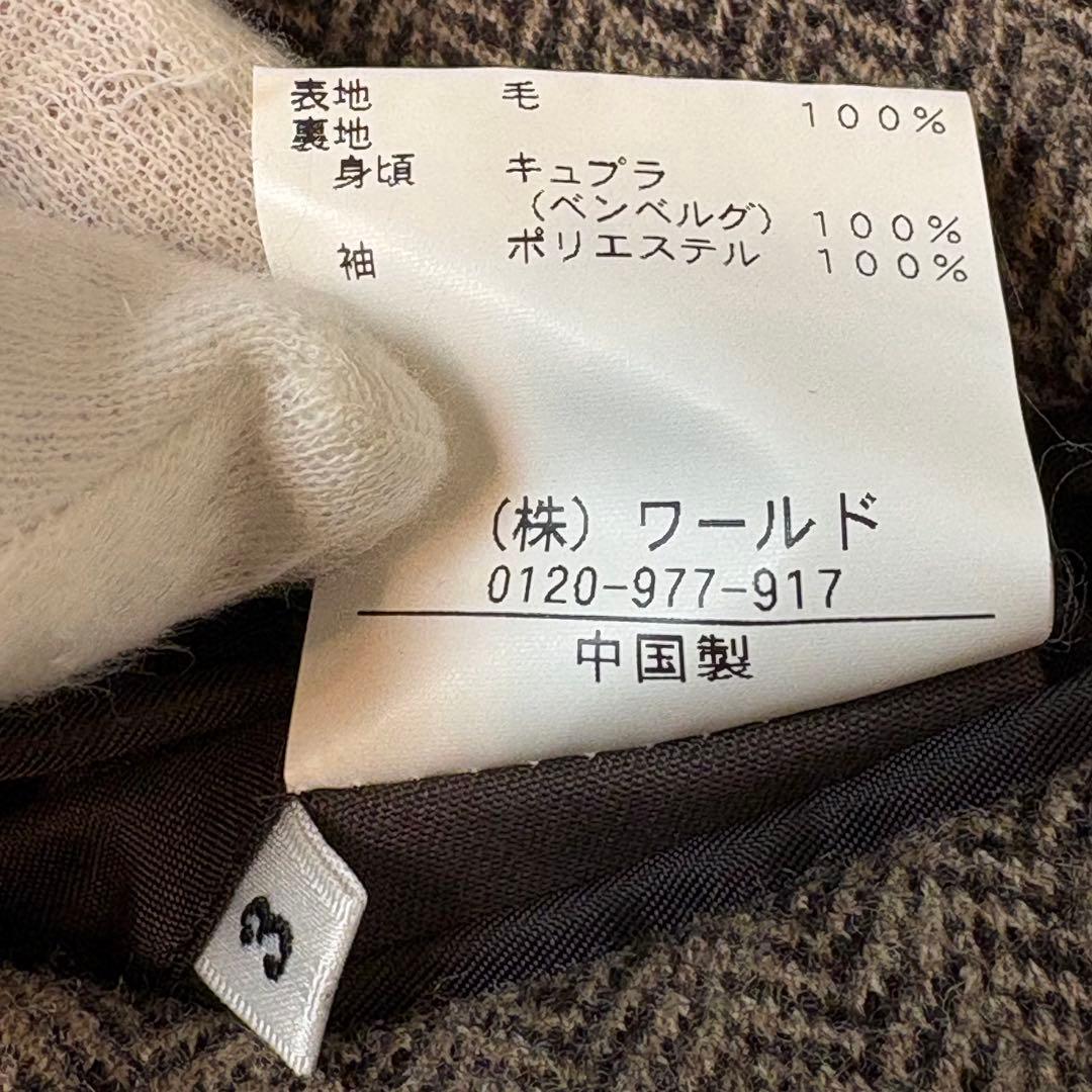 (美品) タケオキクチ テーラードジャケット ヘリンボーン ウール L