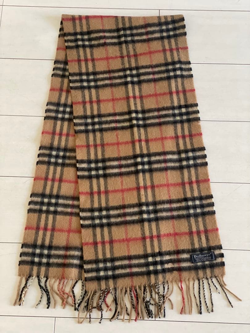BURBERRY ノバチェック マフラー カシミヤ100% バーバリー　レア