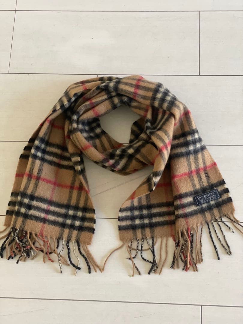 BURBERRY ノバチェック マフラー カシミヤ100% バーバリー　レア