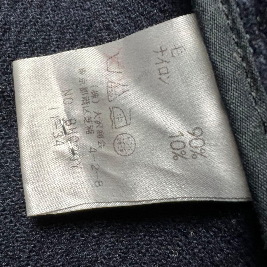 極美品　着丈110 ラコステ　ヘリンボーン　ダッフルコート　ネイビー　L