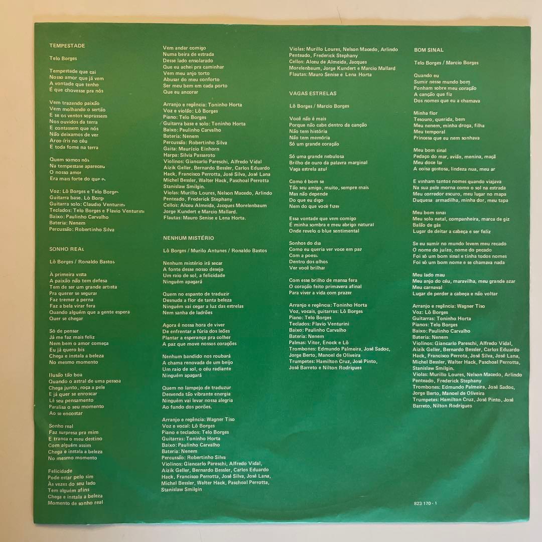 LO BORGES / SONHO REAL 1984 ブラジル盤 レコード