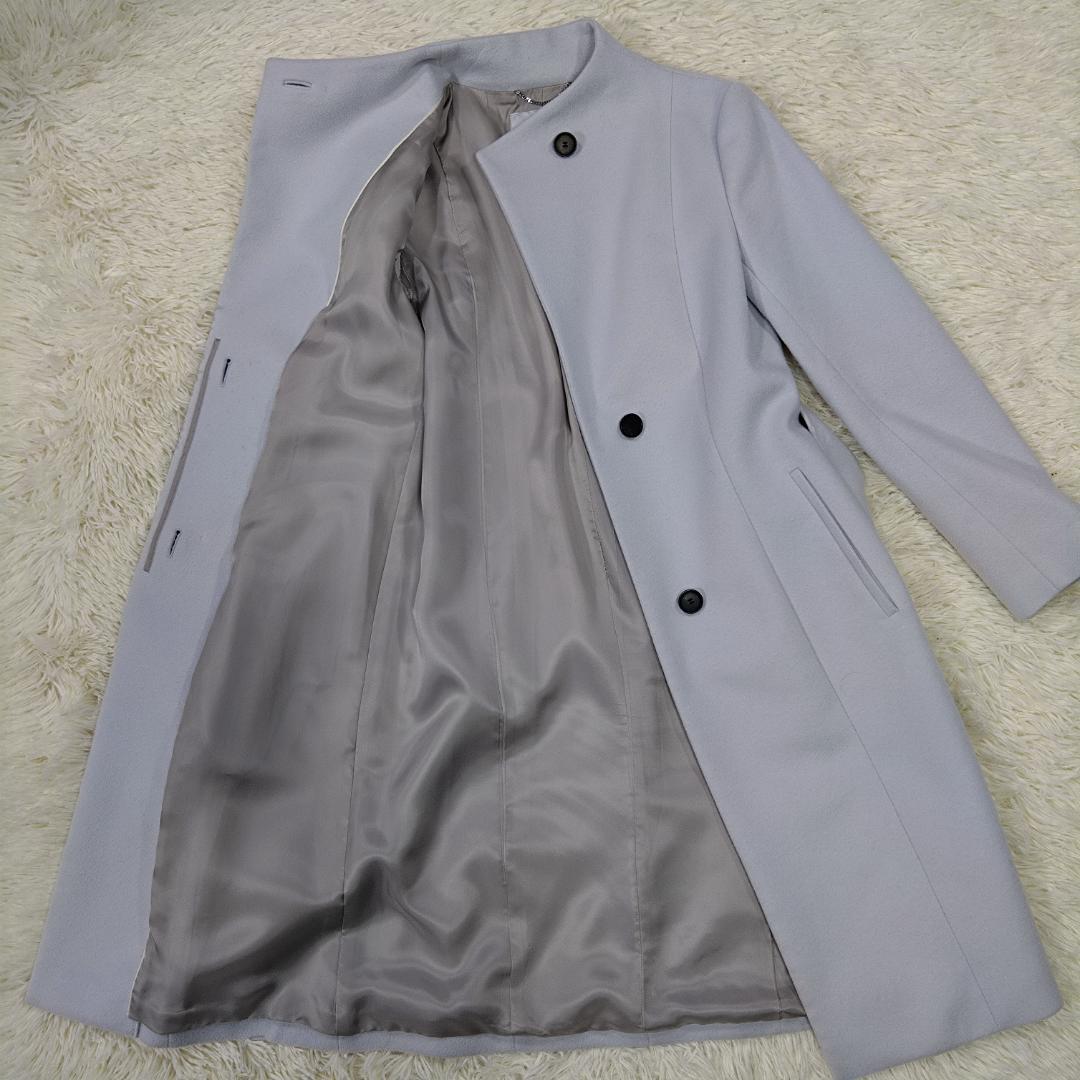 美品 2024AW アンタイトル プレミアムライン ロングコート グレー
