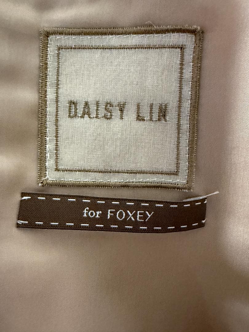 未使用★FOXEYフォクシー フラワーラッフル ストレッチダブルフェイス40