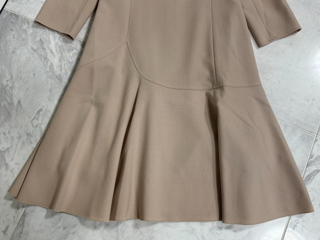 未使用★FOXEYフォクシー フラワーラッフル ストレッチダブルフェイス40