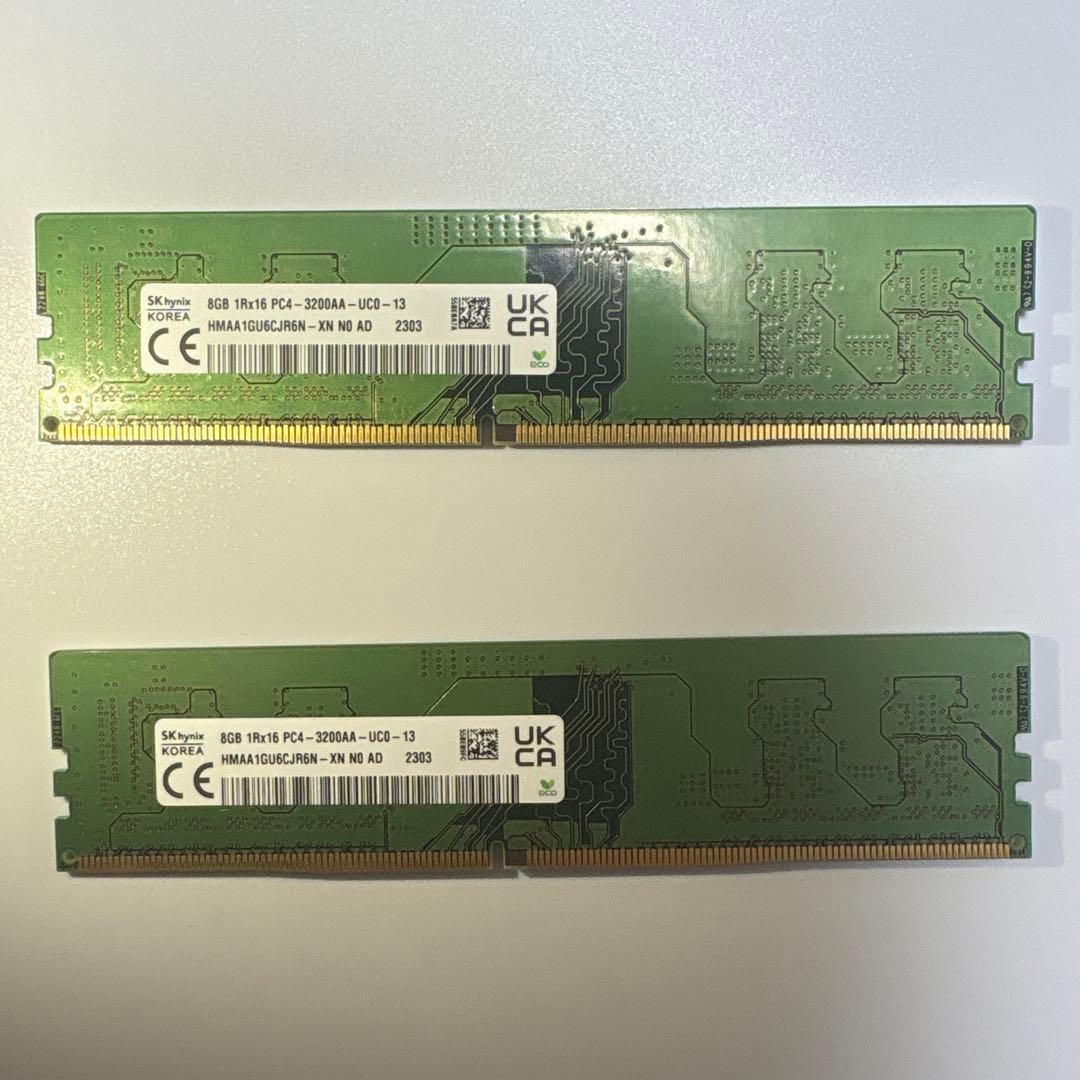 メモリー DDR4 8GB×2 16GB