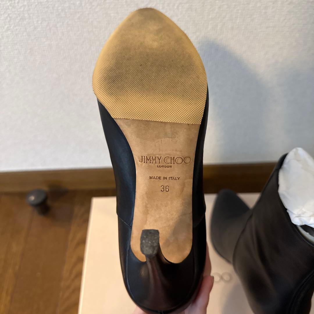 ジミーチュウ ショートブーツ 36 23cm ブラック jimmy choo