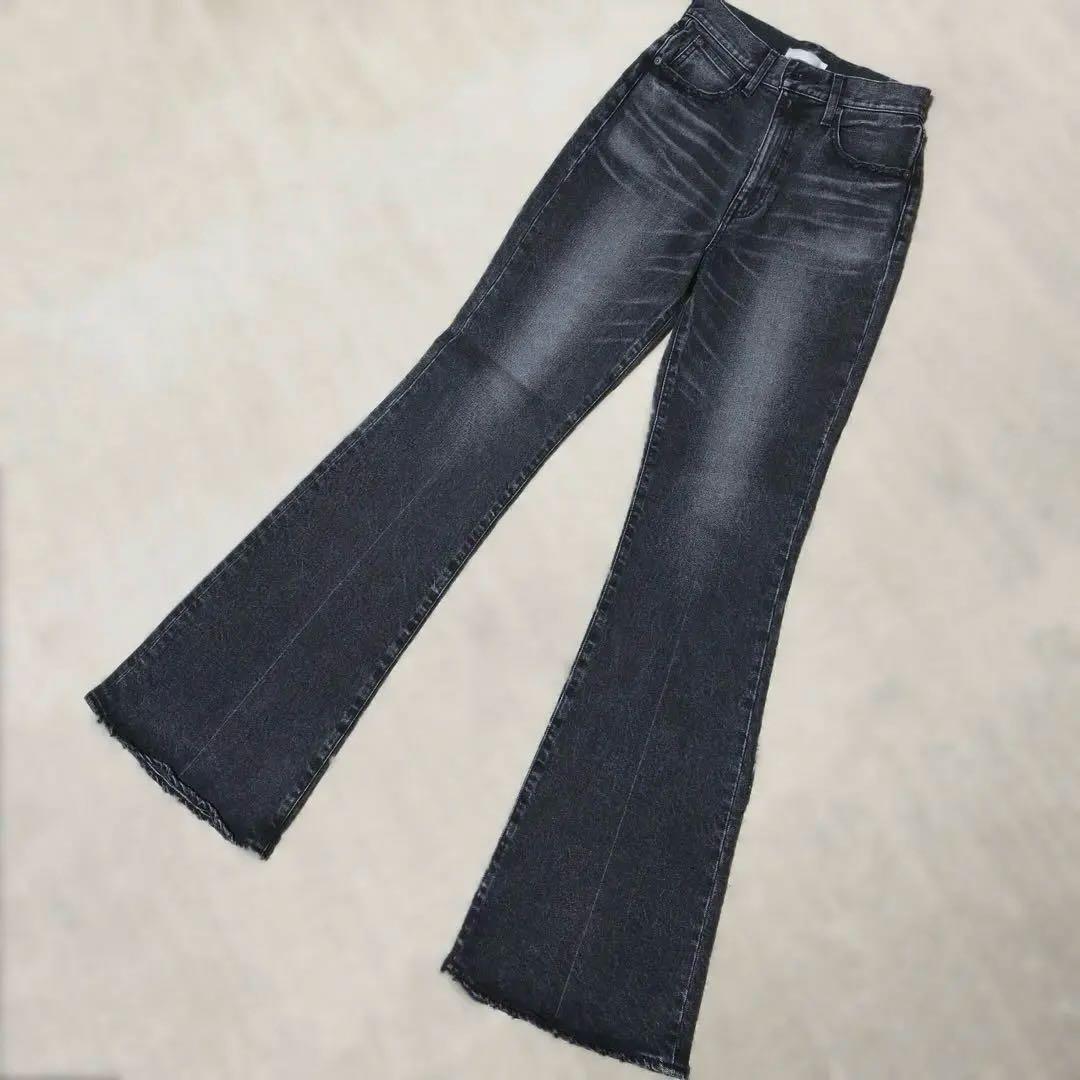 MOUSSY MVS L Black flare【ロング丈26】