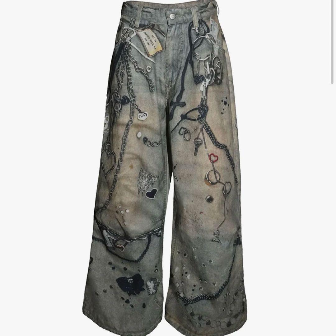 パンツ Theredthread S print denim1 toys