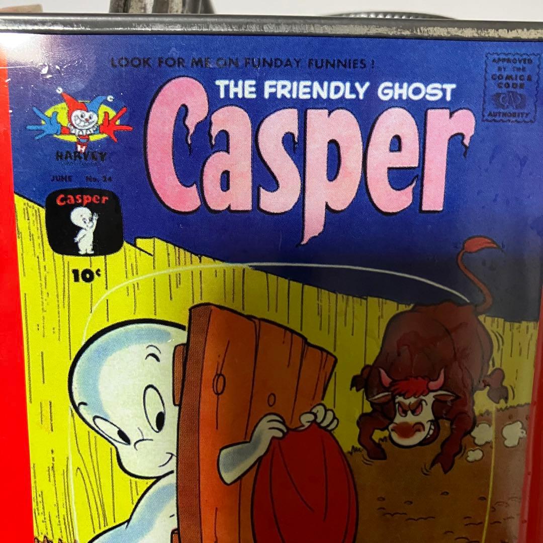 3F 【希少】ヴィンテージ キャスパー Casper 缶製 貯金箱 レトロ