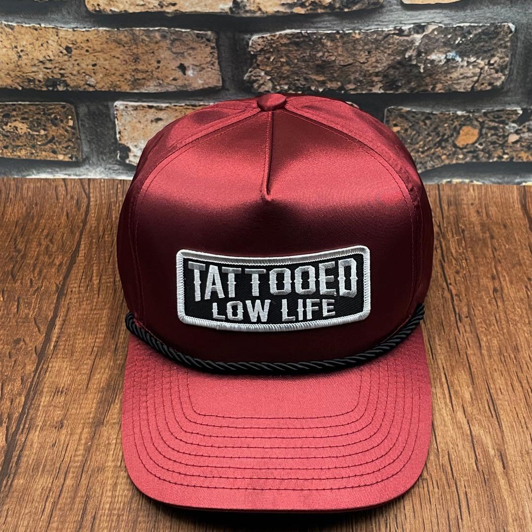 【ビンテージ】5パネルサテントラッカーキャップ TATTOOED