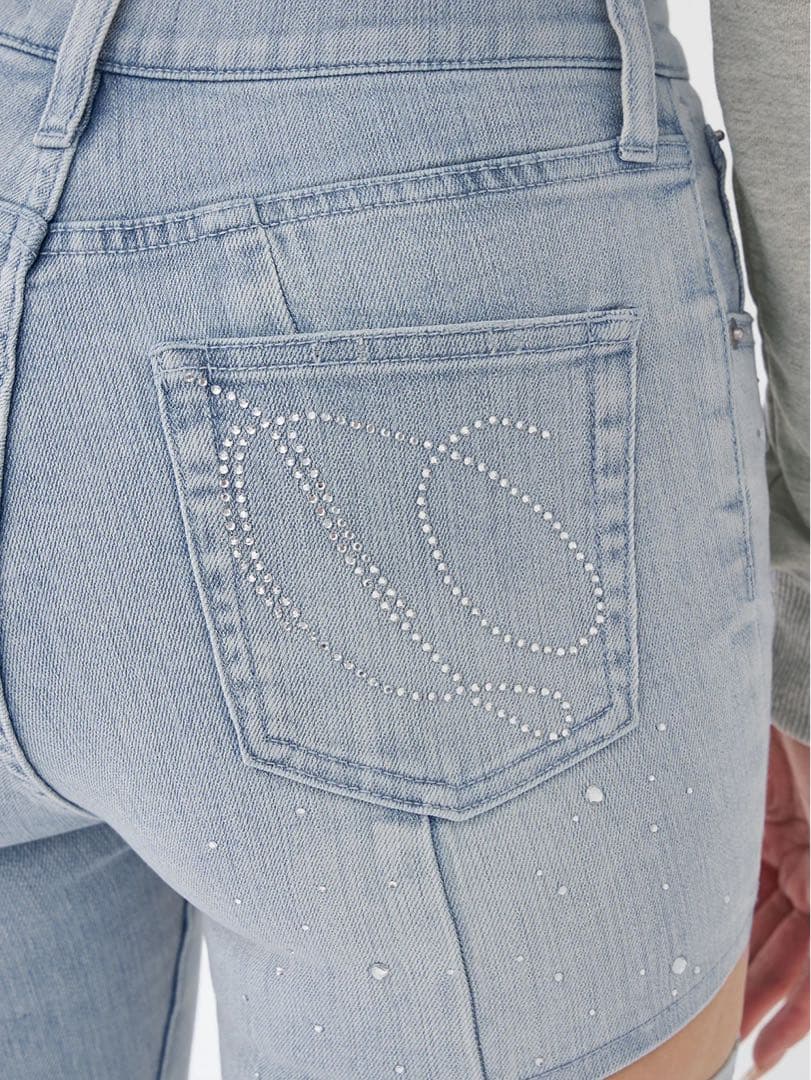 【新品】Darich ドロップビジューフレアデニムパンツ I-BLU