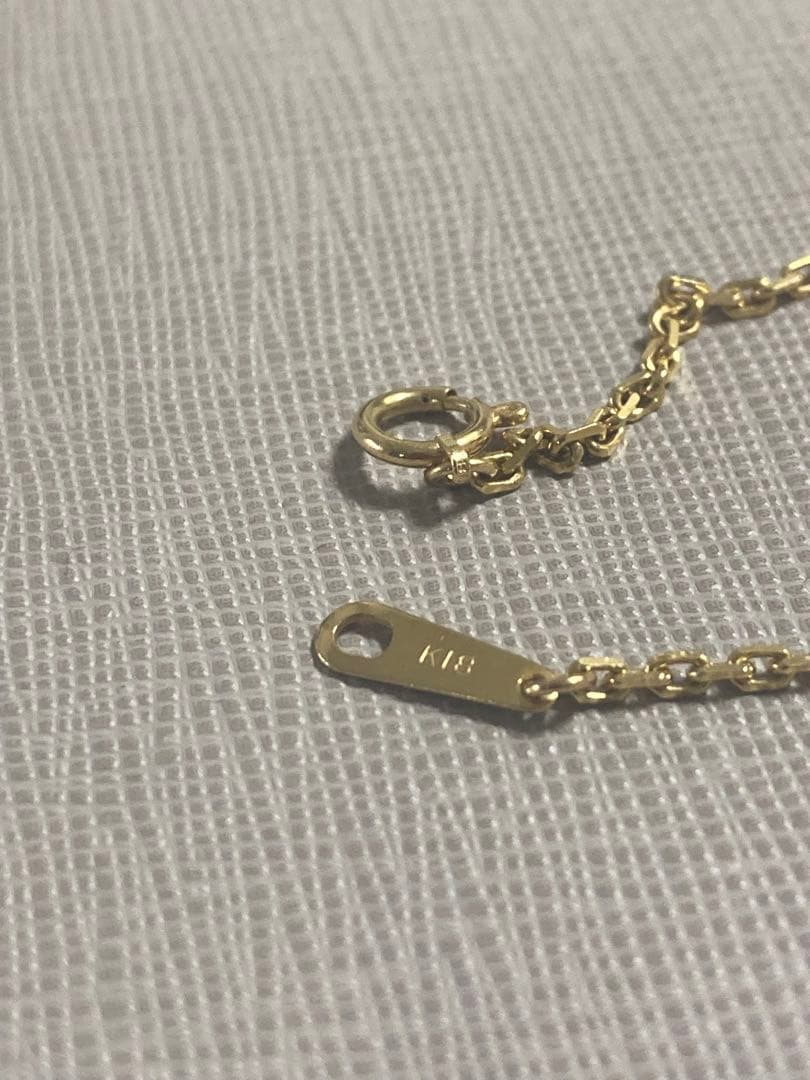 k18 カットアズキ　ネックレス