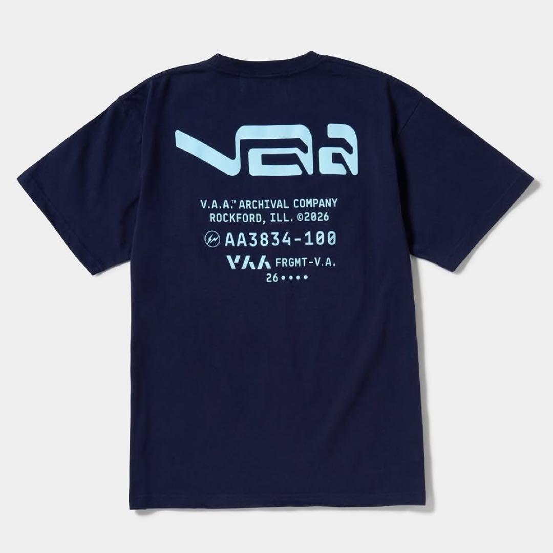 FRAGMENT VIRGIL V.A.A. Tシャツ② ネイビーL 藤原ヒロシ