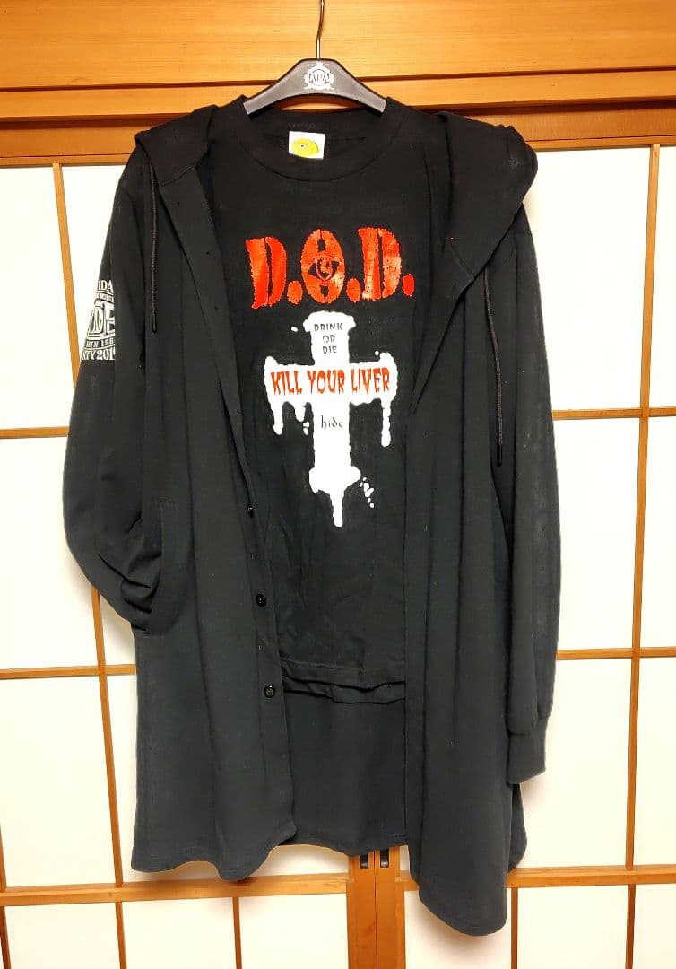 【美品】hide ロングパーカー&D.O.D. Tシャツセット