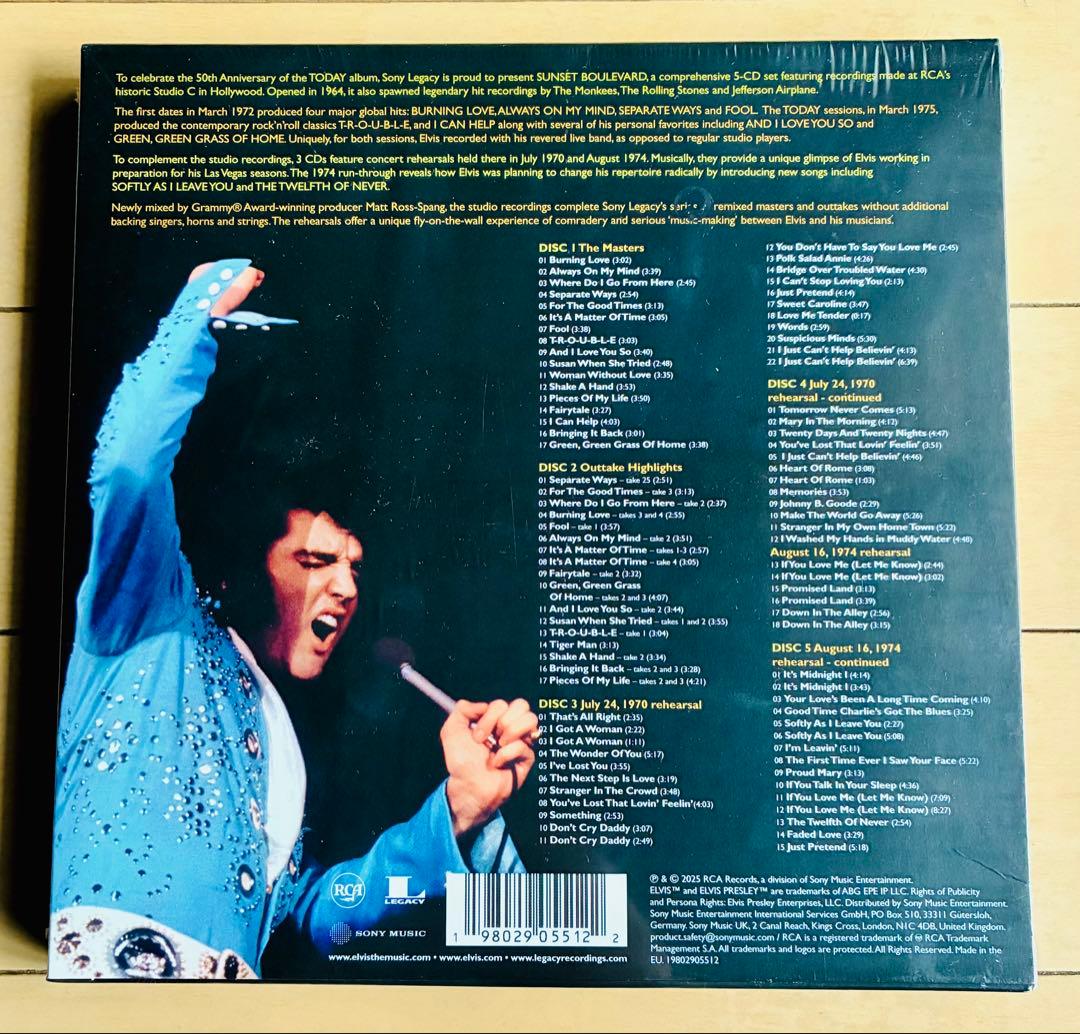 ELVIS PRESLEY SUNSET BOULEVARD 5CDセット
