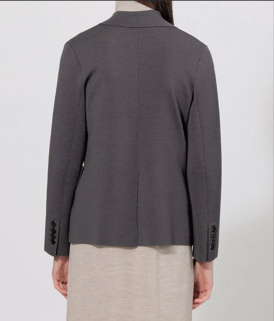 EPOCA La maglia ダブルブレストニットジャケット　アイボリー　40