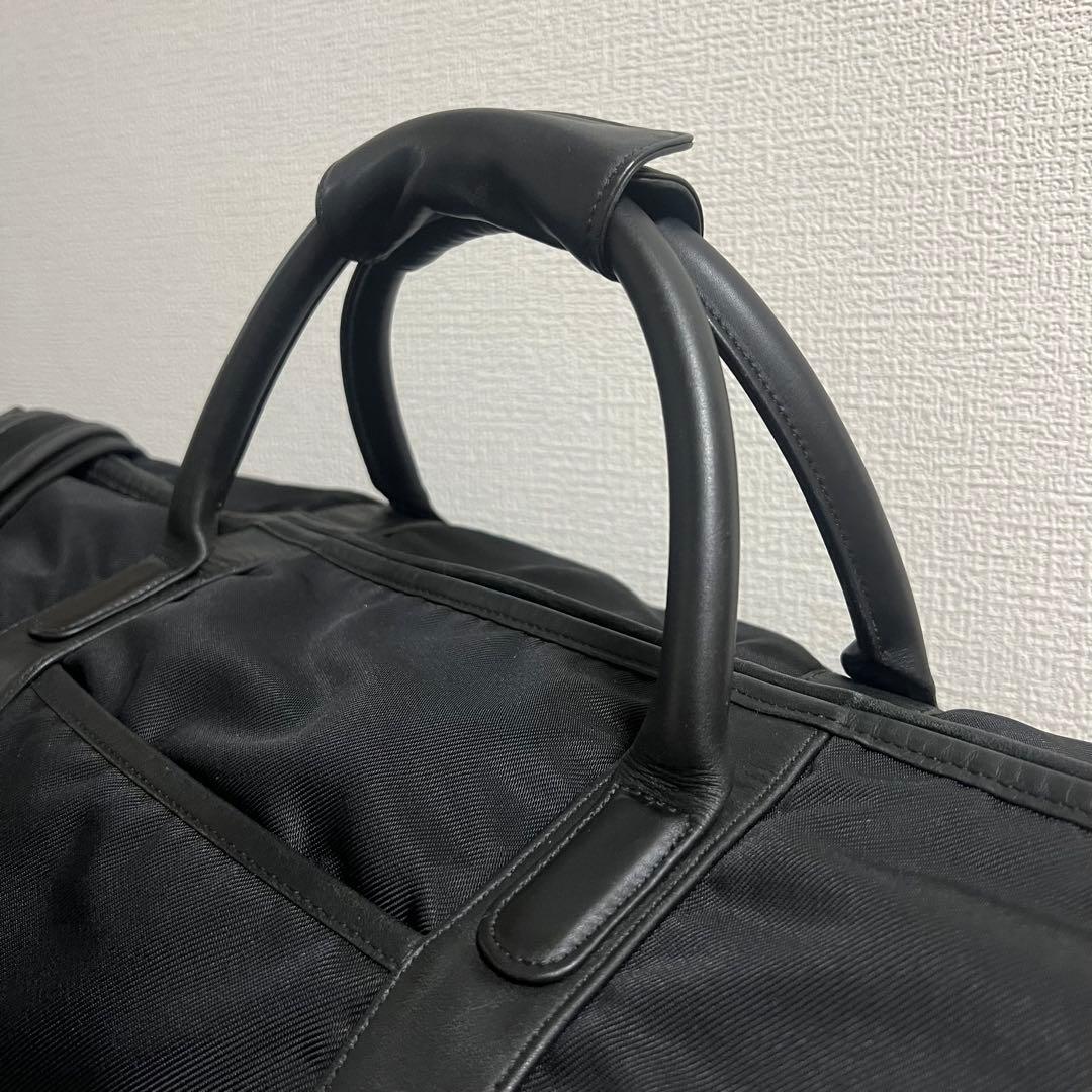 美品 COACH ボストンバッグ メンズ 5497 コーチ レザー ナイロン