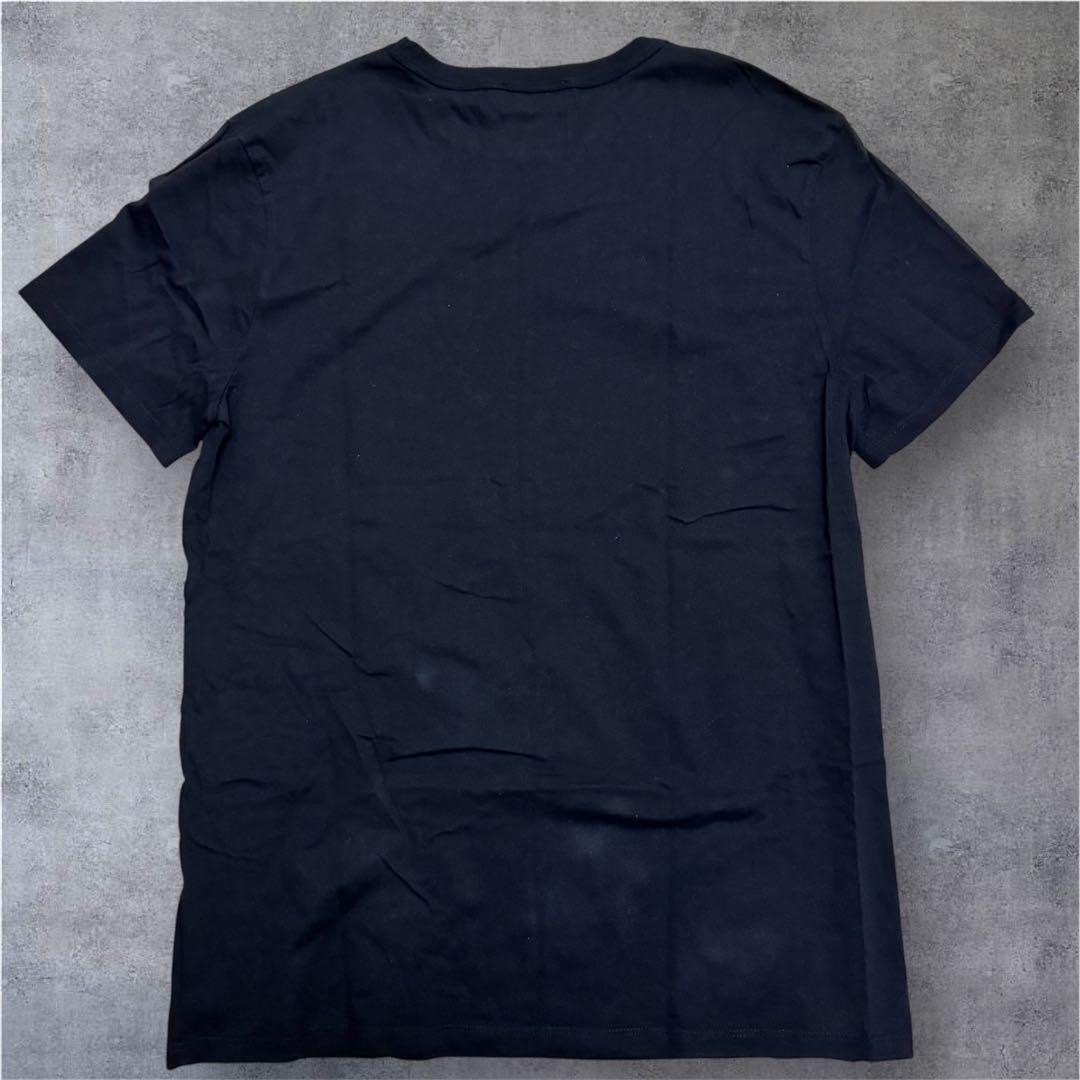 MAISON KITSUNÉ／メゾンキツネ　キツネ刺繍 Tシャツ　ネイビー　M