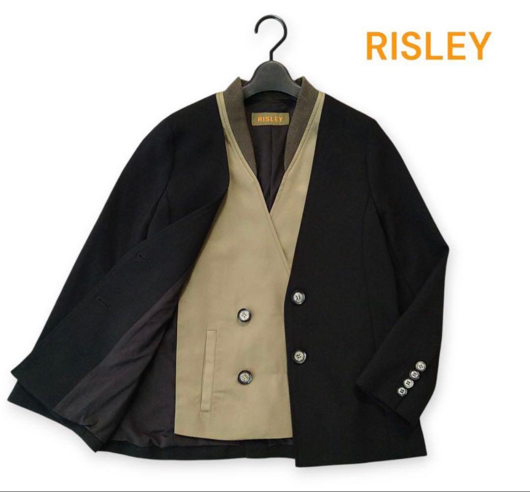 ■美品 RISREY リズレー ミリタリー コンビ ジャケット
