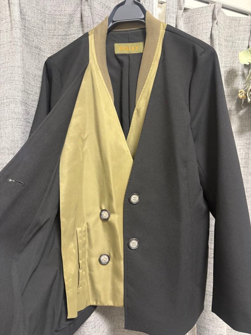 ■美品 RISREY リズレー ミリタリー コンビ ジャケット