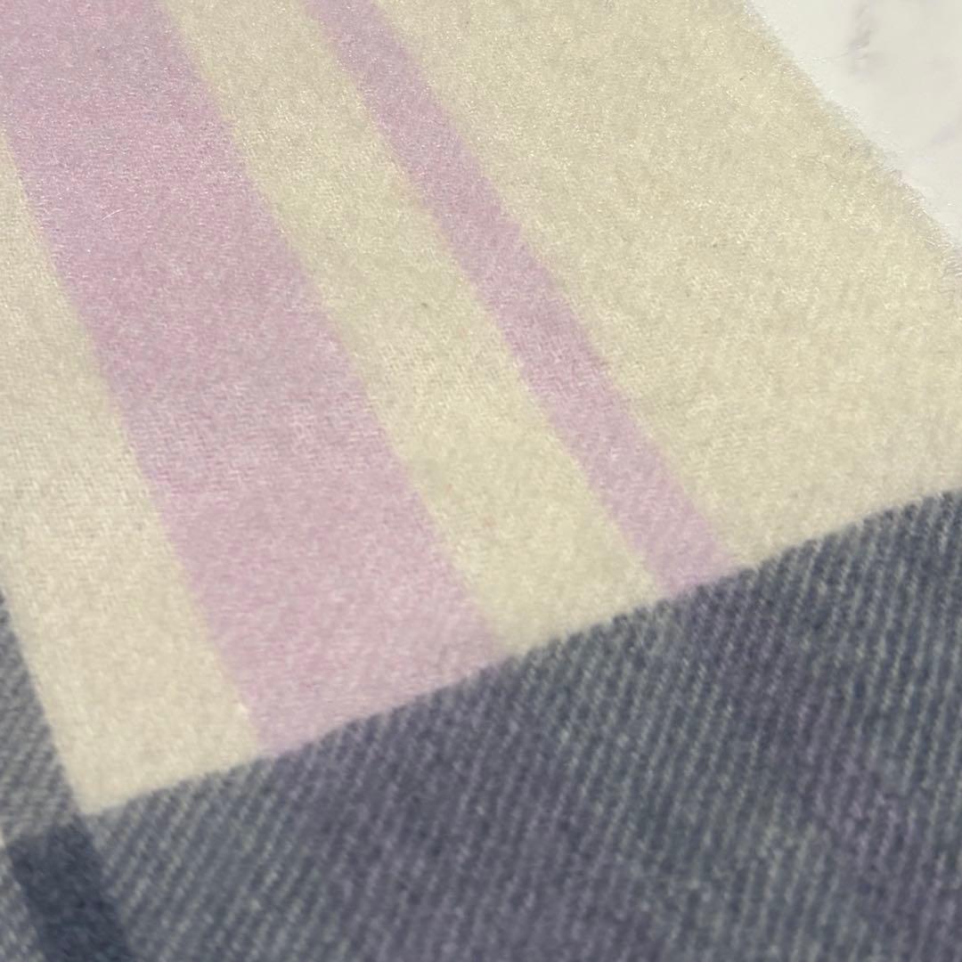 23区 CASHMERE ストール 大判 チェック 68×185cm マフラー