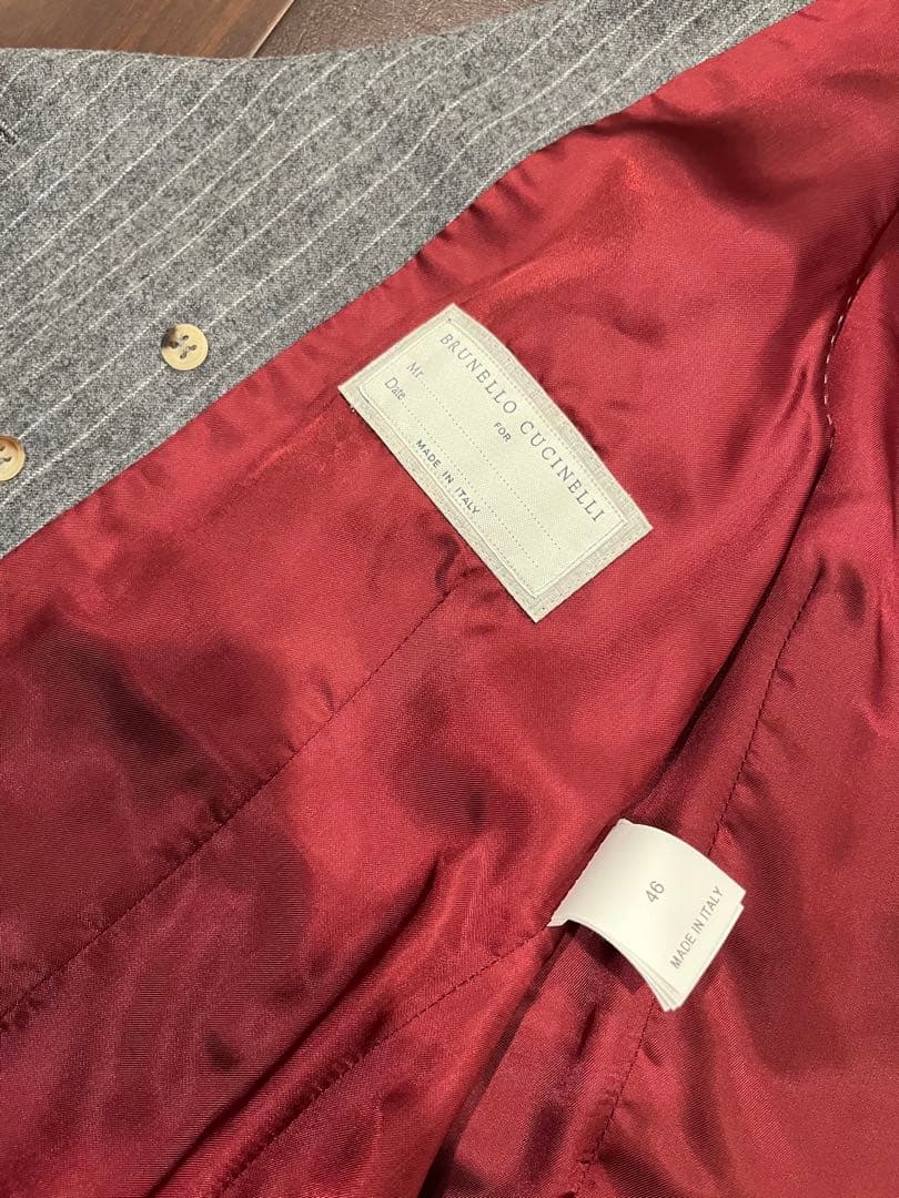 ブルネロクチネリ 46 ダブルジレ ベスト BRUNELLO CUCINELLI