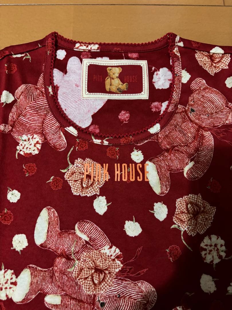 希少♡PINK HOUSE ♡テディベア 総柄カットソー♡新品