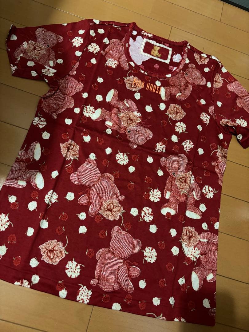 希少♡PINK HOUSE ♡テディベア 総柄カットソー♡新品