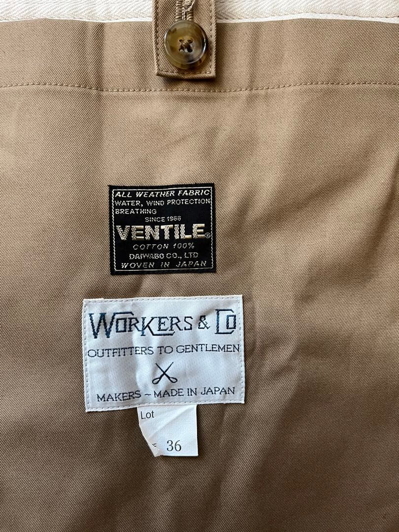 ワーカーズ　WORKERS＆co シングルトレンチコート