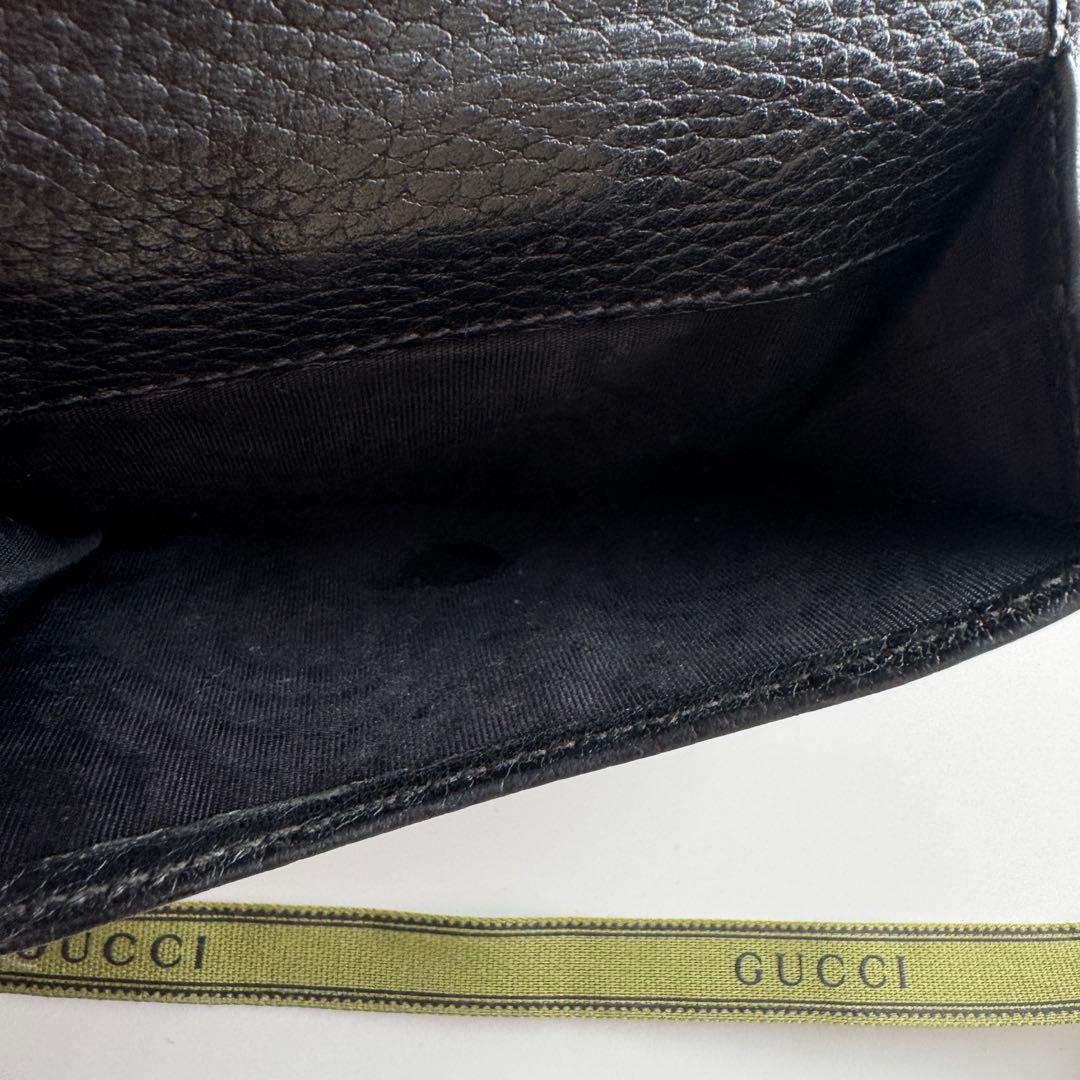 【美品】 356 GUCCI グッチ インターロッキング 2つ折り 財布