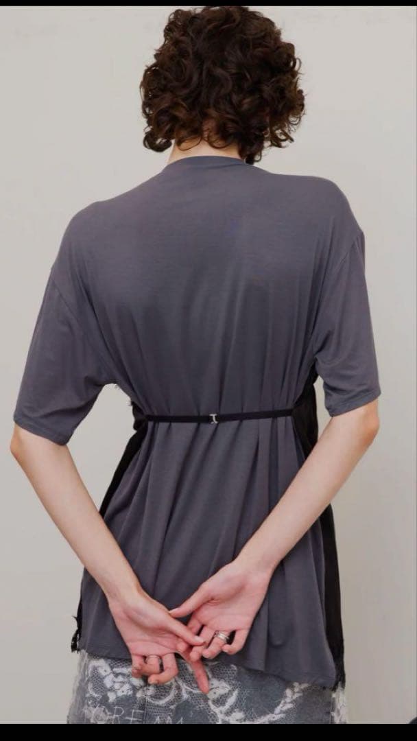 トップス MEDI SATIN DOCKING TUNIC TEE