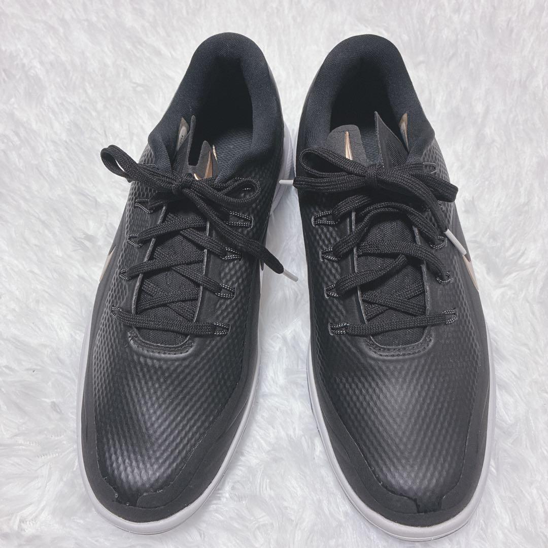 未使用！NIKE ゴルフシューズ 24〜24.5cm ブラック　ゴールド