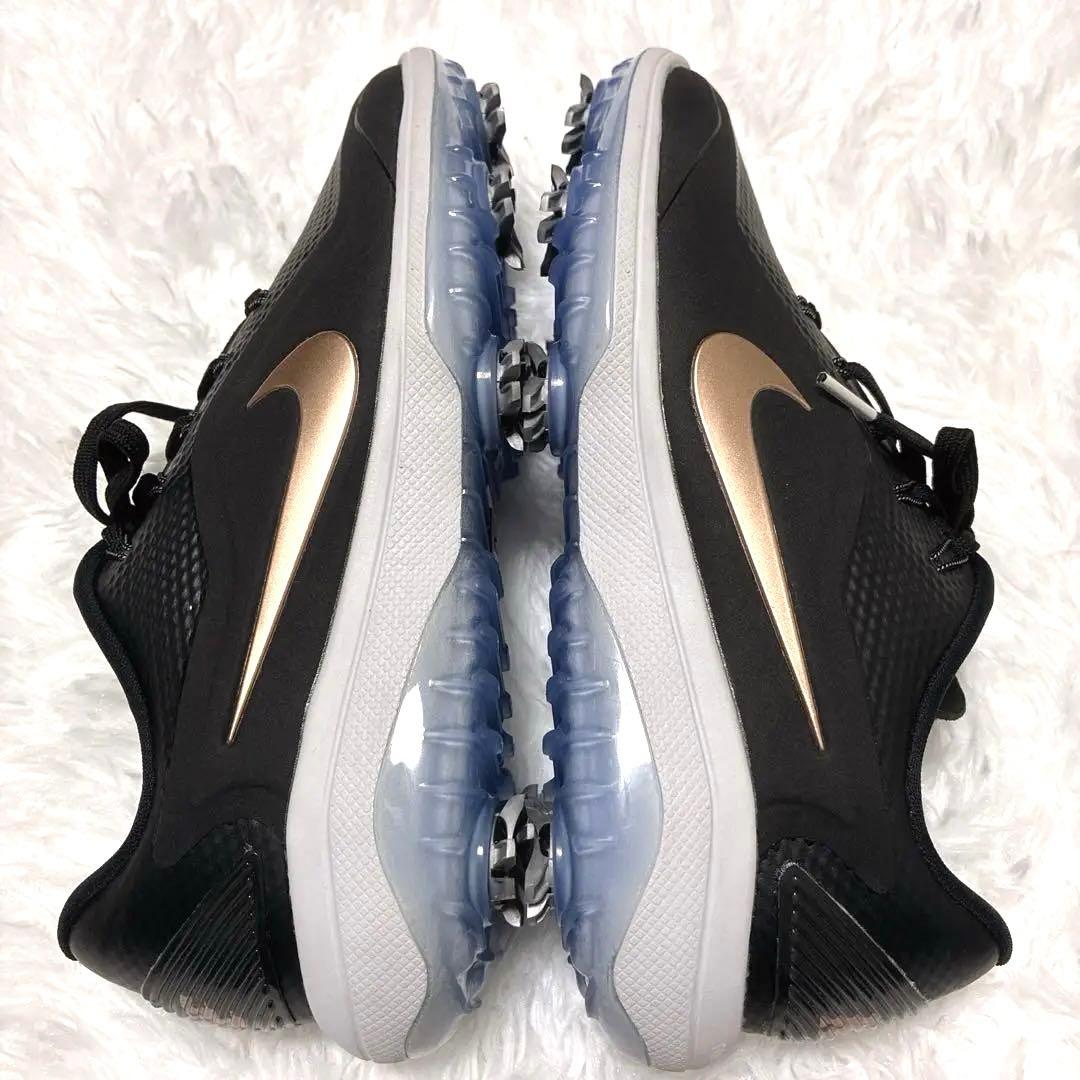 未使用！NIKE ゴルフシューズ 24〜24.5cm ブラック　ゴールド