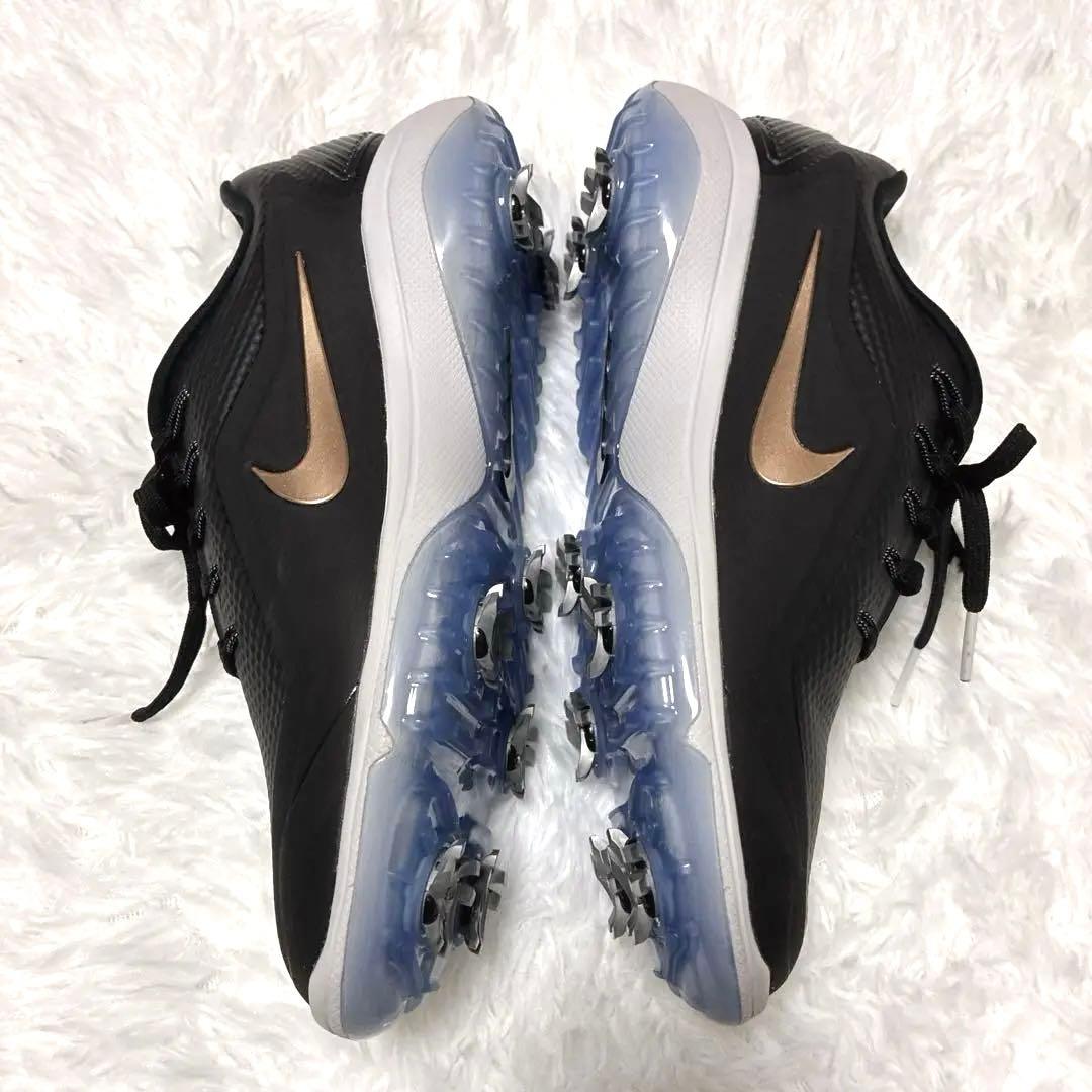 未使用！NIKE ゴルフシューズ 24〜24.5cm ブラック　ゴールド