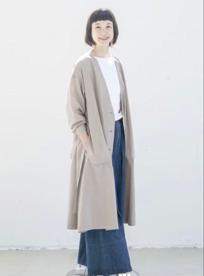 北欧暮らしの道具店　香菜子さんとつくったアトリエコート　ノーカラーコート