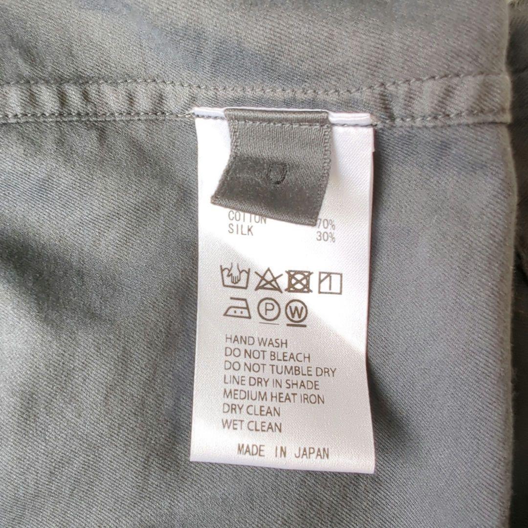 美品✨️unfil アンフィル シルク＆コットンツイル ミリタリージャケット