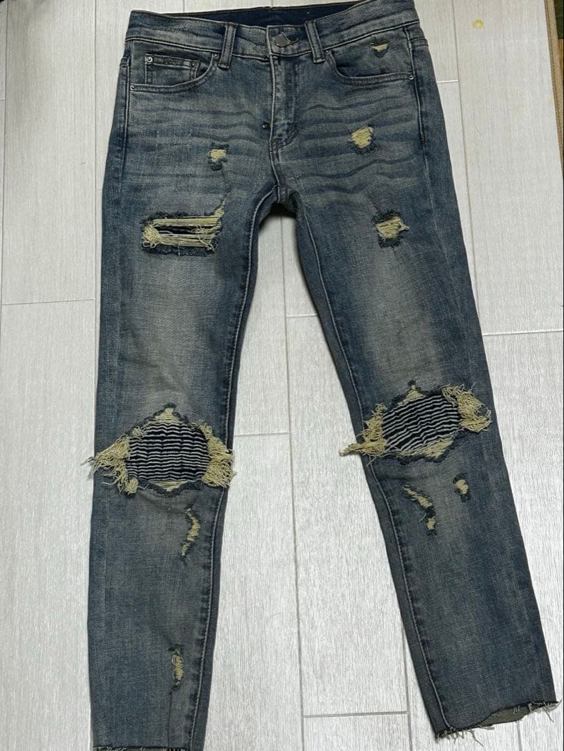 パンツ mnml X162 STRETCH DENIM BLUE 28