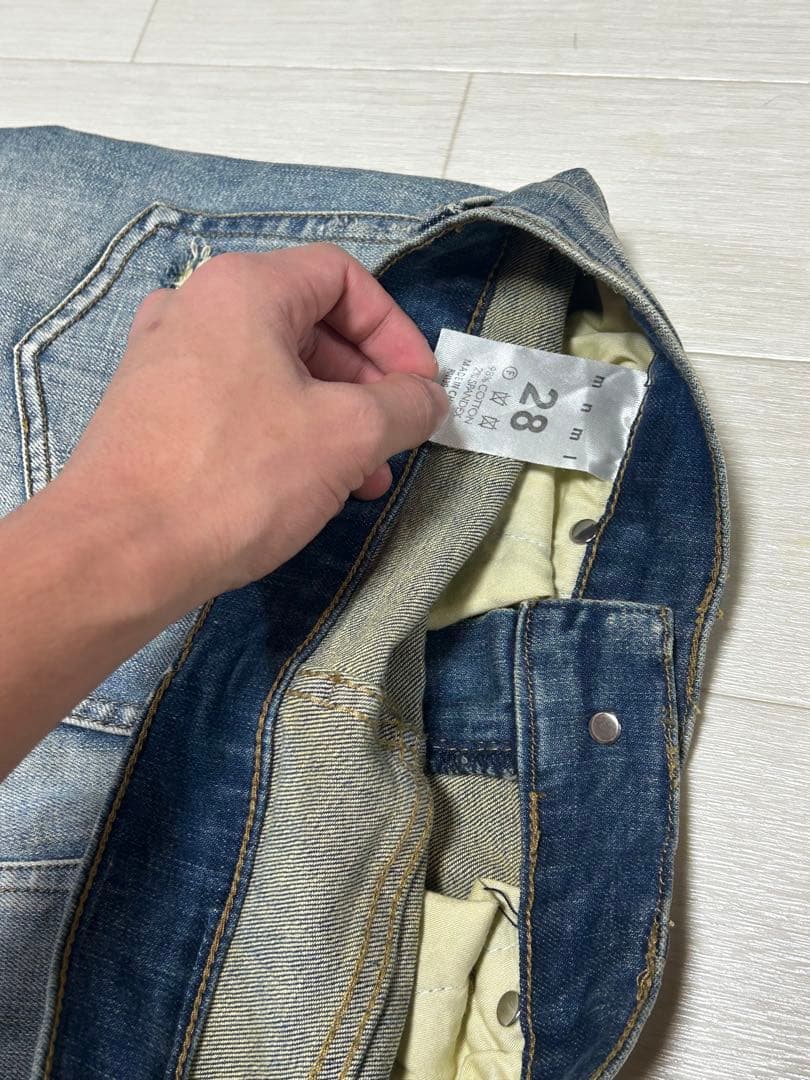 パンツ mnml X162 STRETCH DENIM BLUE 28