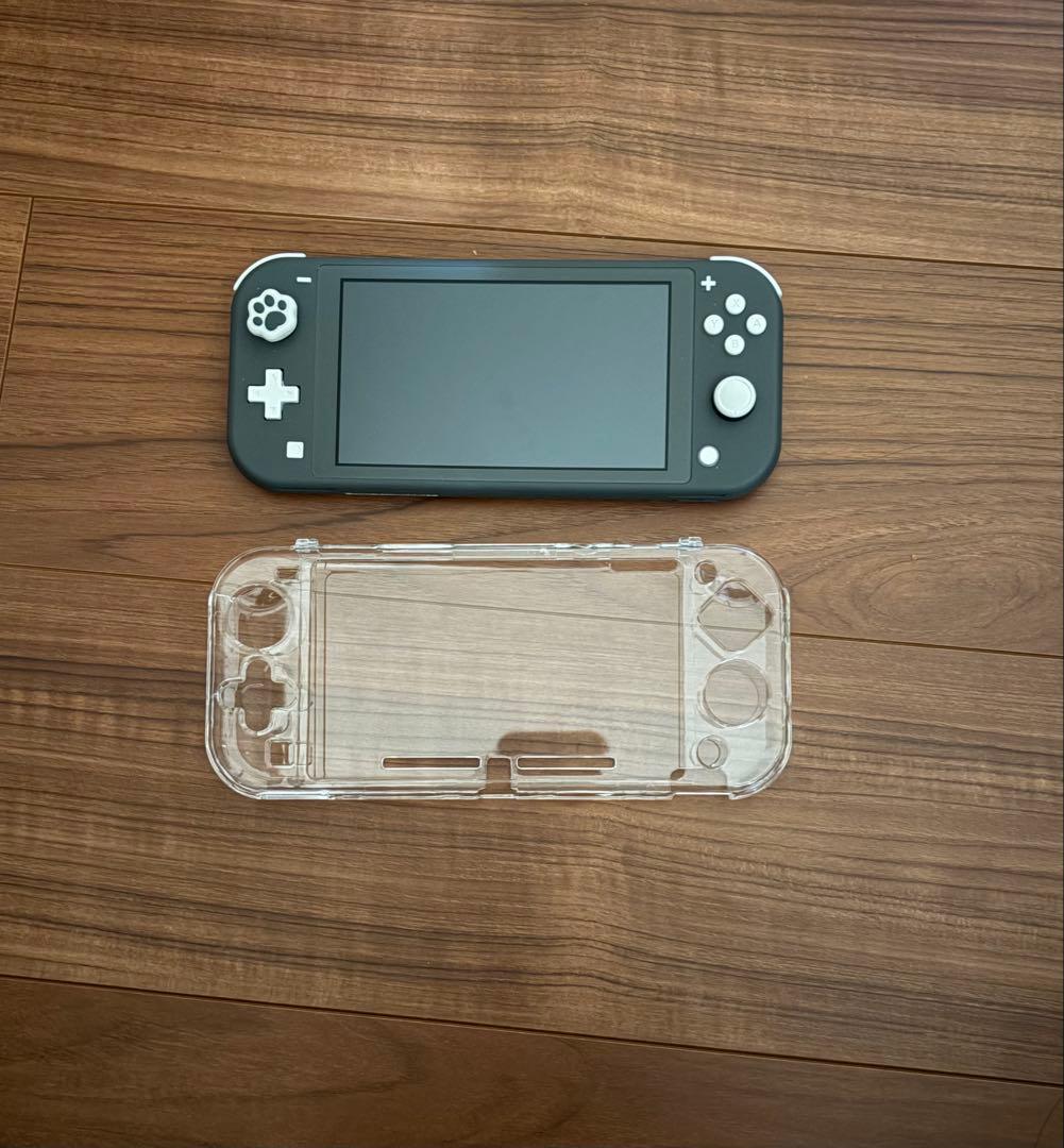 Nintendo Switch Lite グレー 本体 クリアケース付き
