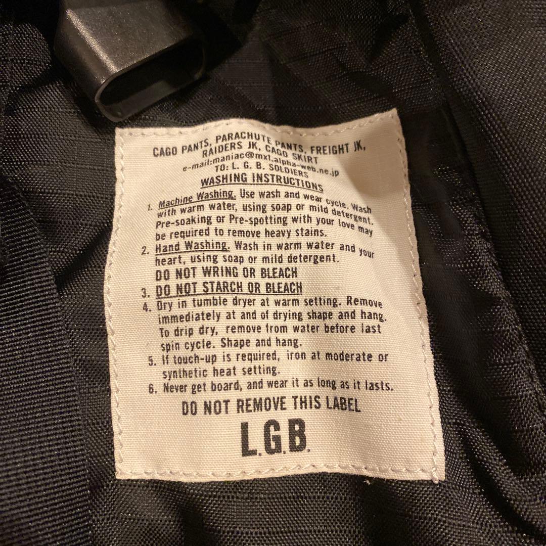 LGB バッグパック　ナイロン製　ブラック　ミニバッグ付き