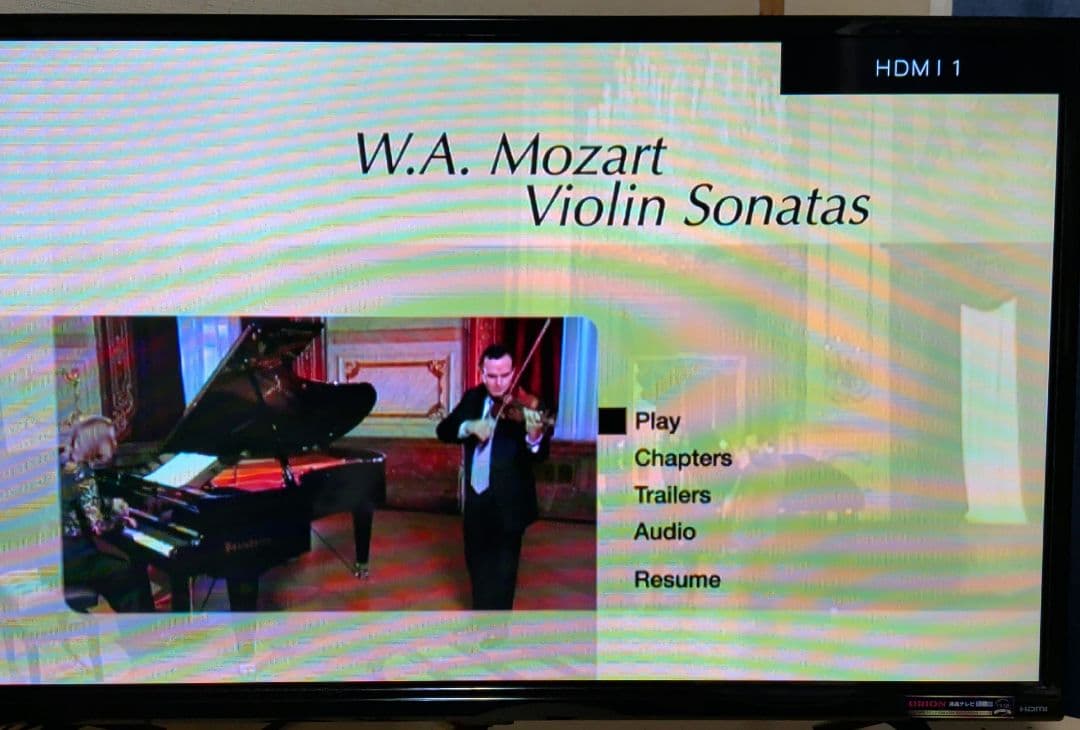 輸入盤　DVD　W. A. Mozart Violin Sonatas