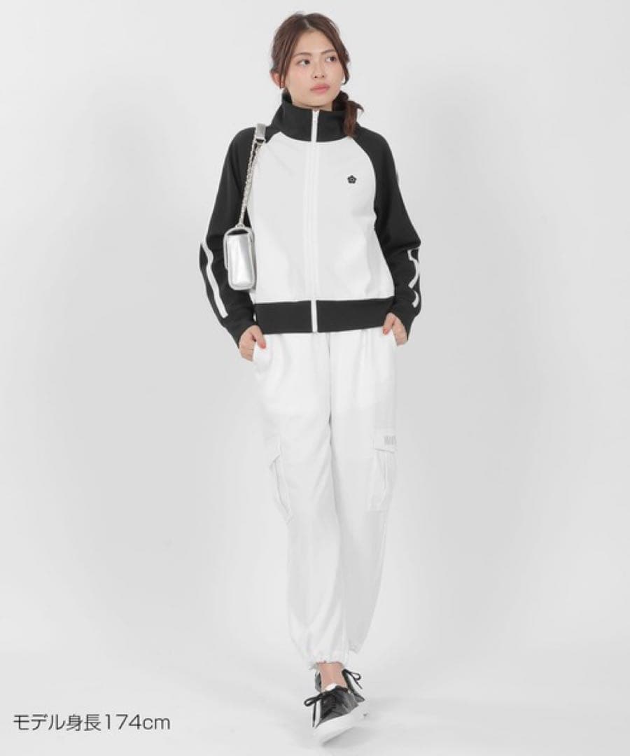 【美品】マリークワント バイカラーデザイントラックジャケット マリクワ