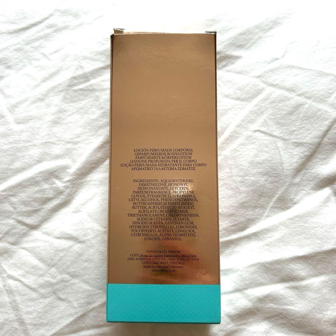 【即日発送】Tiffany&Co. ローズ ゴールド ボディローション200ml