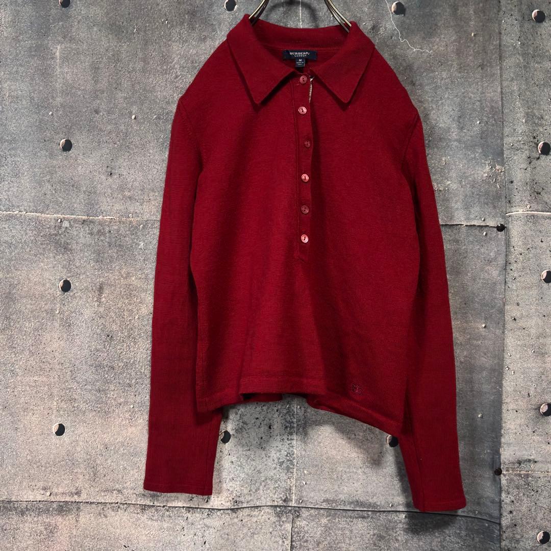 BURBERRY LONDON knit polo sweater ポロニット