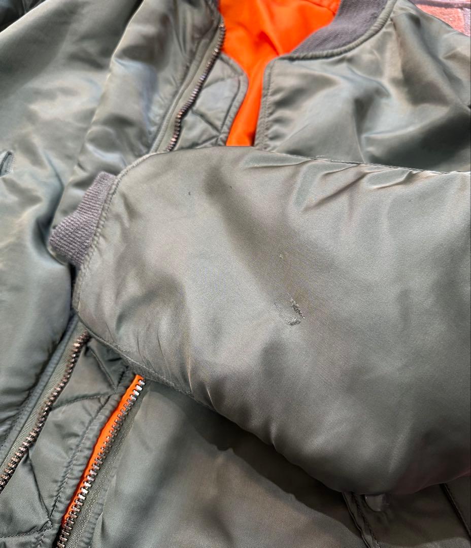 実物 ALPHA INDUSTRIES 70s USAF MA-1 M
