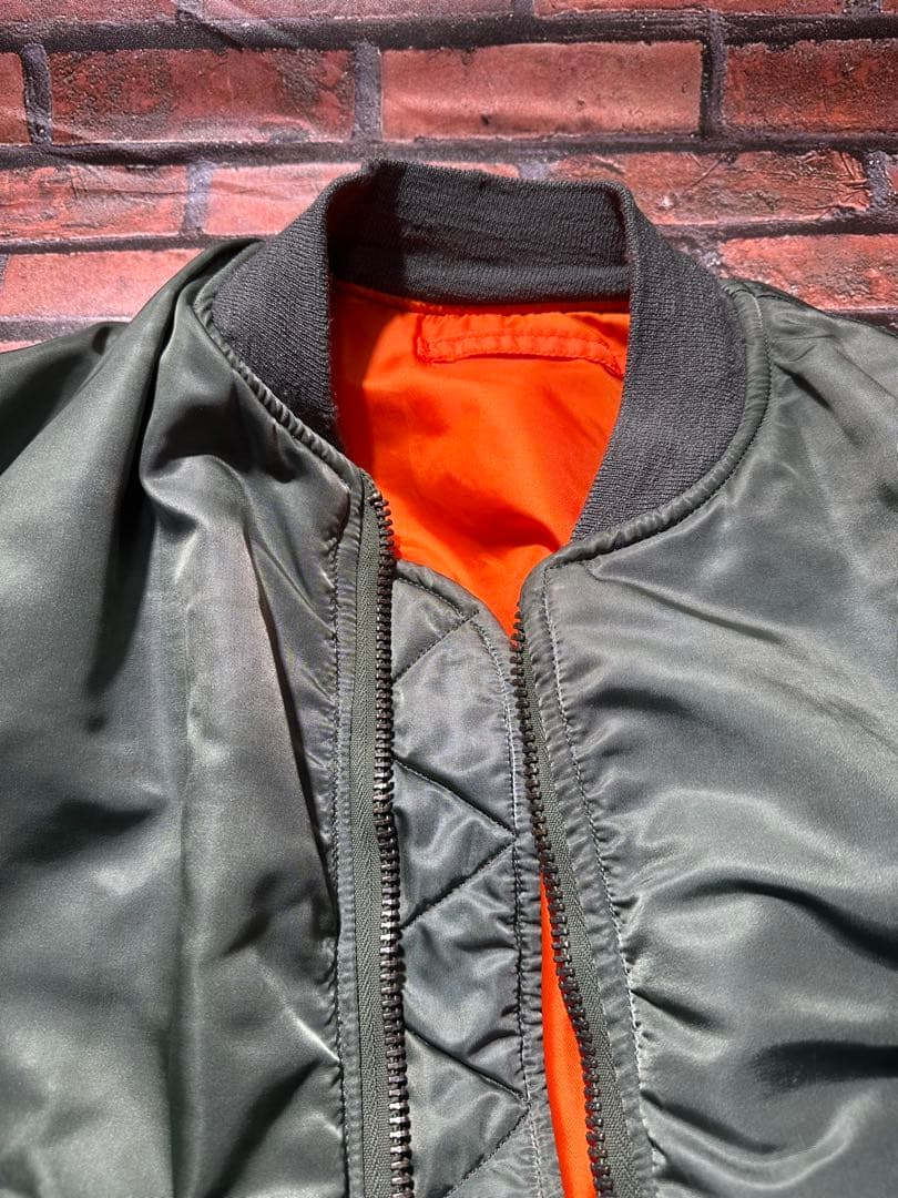 実物 ALPHA INDUSTRIES 70s USAF MA-1 M