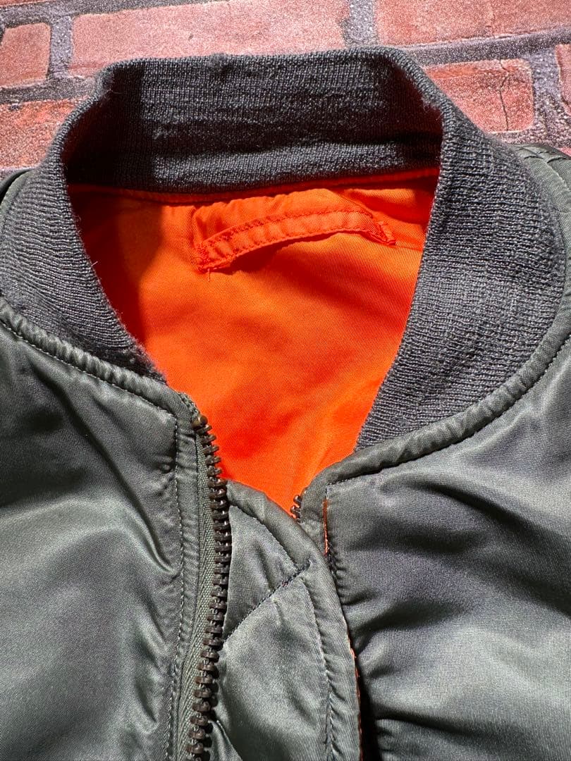 実物 ALPHA INDUSTRIES 70s USAF MA-1 M